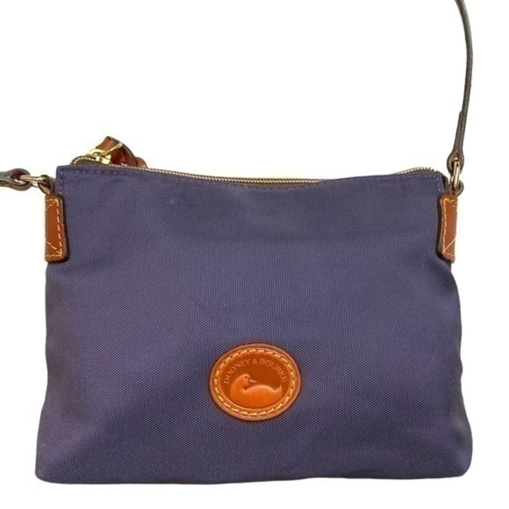 Dooney and Bourke purple nylon crossbody bag